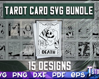 Tarot Cards SVG Bundle | Tarot Cards Design  | Funny Tarot Bundle Svg | Funny Tarot Cards Svg