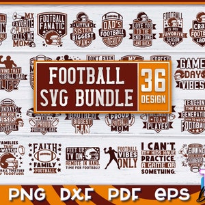 Football SVG Bundle | Football Quotes SVG | Football Design