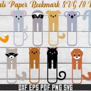 Animals Bookmark SVG | Animals paper design | cute kids bookmark | paper cut animals | bookmark svg | bookmark papercut design
