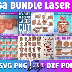 Laser Cut Mega Bundle SVG CNC Files Engraving SVG image 3