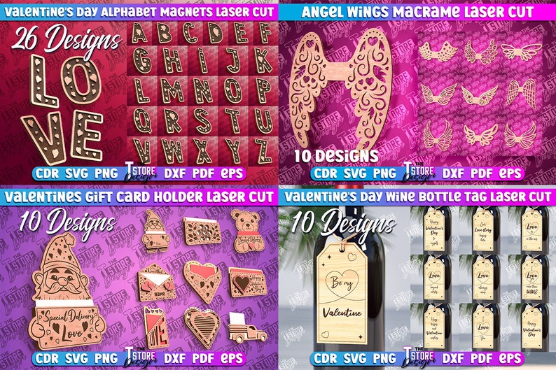 Valentine's Day Mega Laser Cut Bundle SVG | Huge Valentines | Mega ...