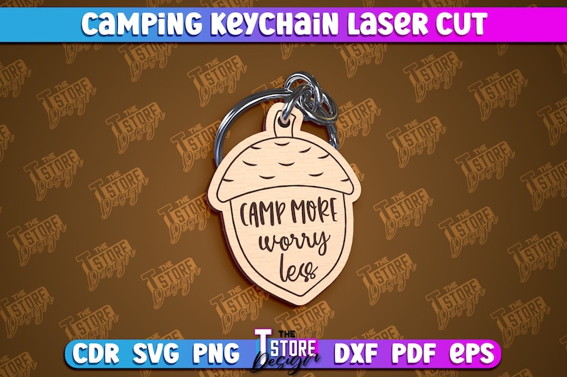 Camping Keychain Laser Cut Bundle | Family Camping Keychain Laser Cut ...