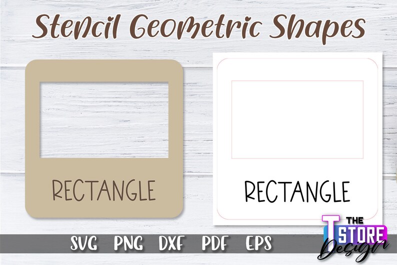 Rectangular Stencil Pattern Stencil Geometric Shapes SVG Bundle | Stencil SVG Design | Cut Files ...