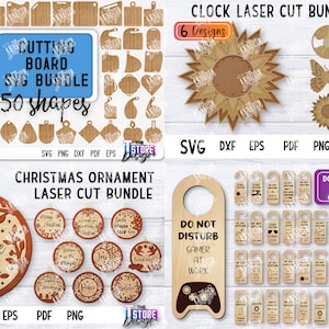 Laser Cut Mega Bundle SVG CNC Files Engraving SVG Design Laser Huge Bundle image 4