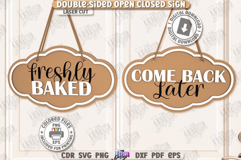 Window Close. Sign Svg Double-sided Open Closed Signs Laser Cut Bundle, We Are Open We Are ...