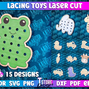 Schnürung Spielzeug Laser Cut, Kinderspiel Laser Design, Montessori Schnürung Spielzeug, lernen Schnürsenkel svg zu binden, Baby Bildung, Schnür Spiele für Kinder
