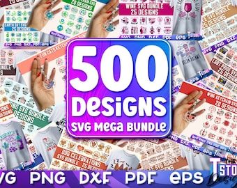 Mega SVG Bundle | Bestseller-Svg-Schnittdatei | Großes Bundle SVG