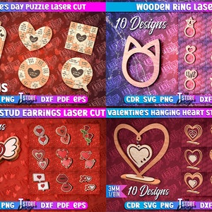 Valentine's Day Mega Laser Cut Bundle SVG Huge Valentines Mega ...