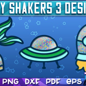 Baby Shakers SVG Bundle | Funny Paper Cut Designs | Confetti SVG