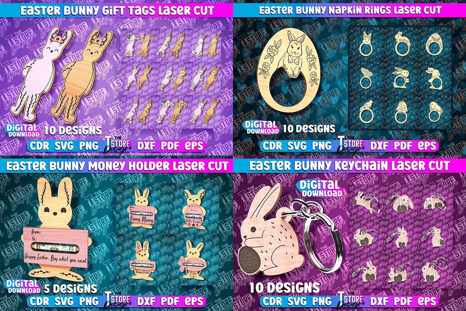 Easter Mega Bundle | Mega Easter SVG Bundle | Easter Laser Cut Mega ...