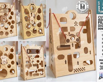 3D Kinder Balance Spielzeug Laser Cut Bundle, Kinder Brettspiel, Montessori Spiel, Holz Balance Brettspiel, Lernspielzeug, Kinder svg, Tischspiel