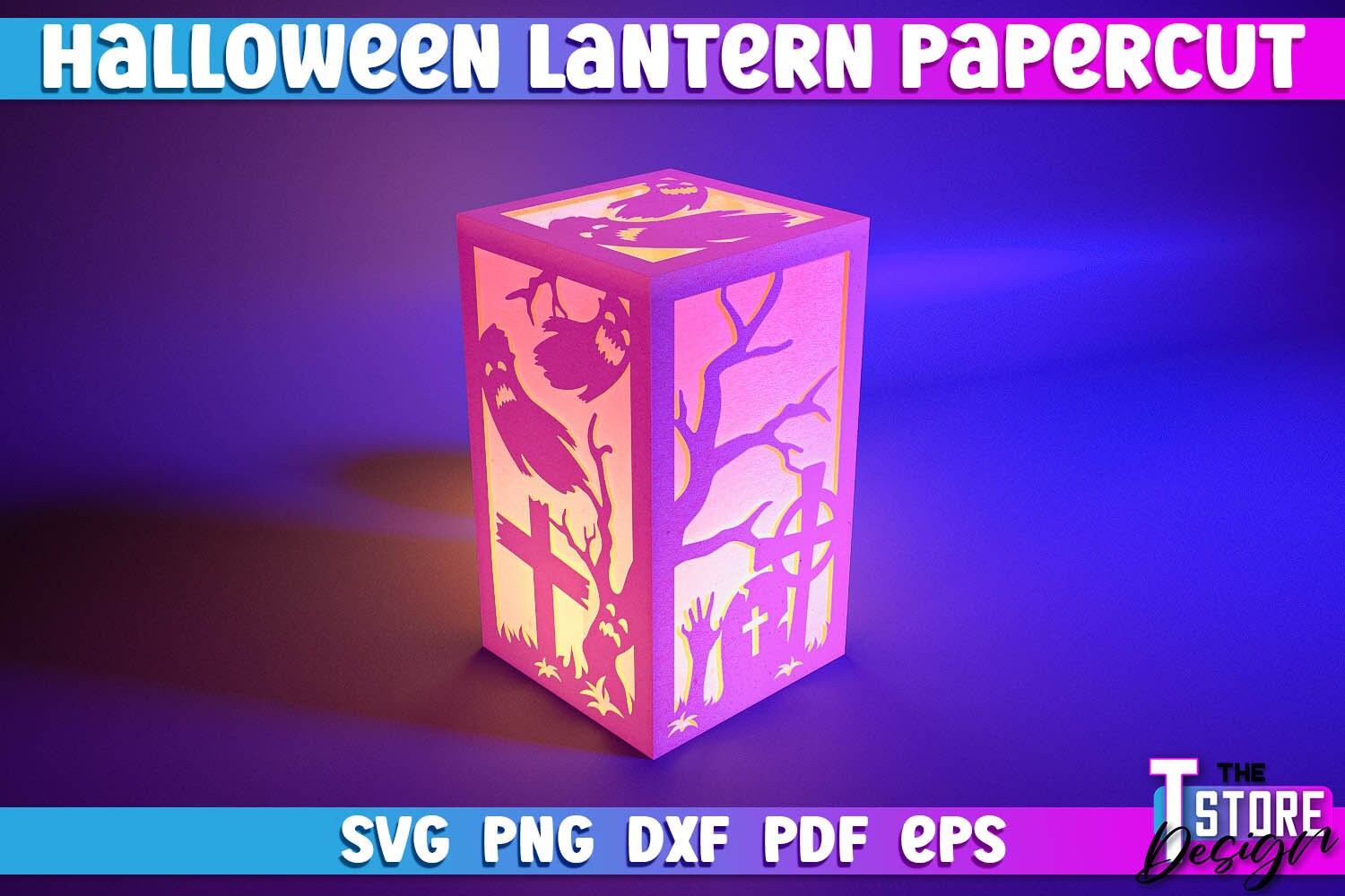 Halloween Lantern Papercut SVG Bundle | Pumpkin Paper Crafts ...