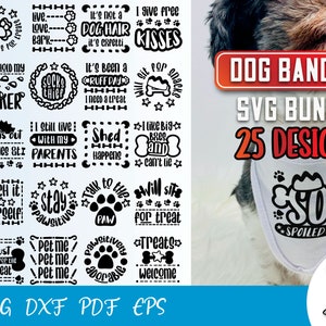 Dog Bandana SVG | Dogs SVG Bundle | Pet Lovers Bundle | Paws