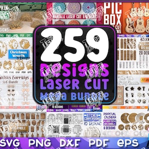 Laser Cut SVG Mega Bundle | Engraving SVG | CNC Files
