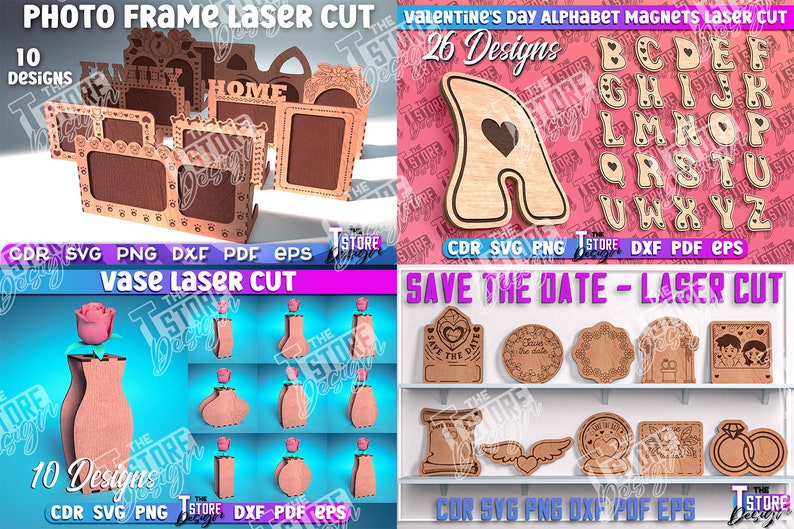 Valentine's Day Mega Laser Cut Bundle SVG | Huge Valentine's Day Bundle ...