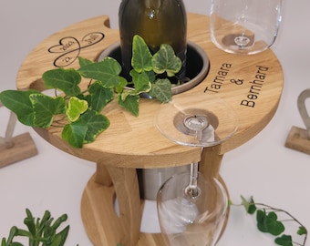 Personalized wine cooler, bottle cooler | Wine table | Wedding gift