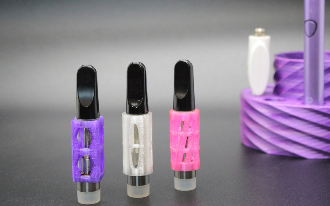 510 Vape Cartridge Protector Glass Cart Covers set of 3 Etsy