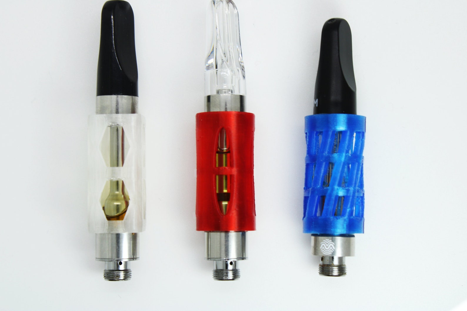 510 Vape Cartridge Protector Glass Cart Covers set of 3 Etsy