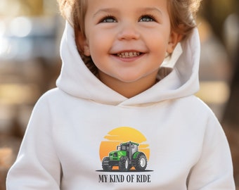 Kids Tractor Graphic Hoodie | Farm Life Sweater