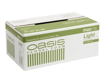 Paquet de 20 briques Oasis Light Foam Maxlife, forme de brique en mousse pour fleuriste