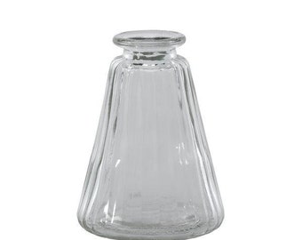 Pyramid Bottle (10cm) Glass Vintage Style Bottle