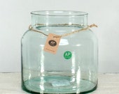 Recycled Glass Medici Jar (20cm) Terrarium Jar Planter Vintage Glass Terrarium