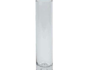 Cylinder Bud Vase with Bubble Glass Vase Wedding Event Vase