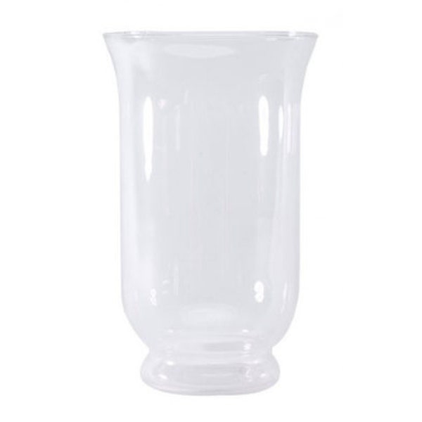 Hurricane Glasss Vase 25cm - Floral Vase for Flowers, Plants and Candle Holder- Fast & Free UK Delivery