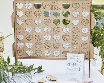 Four In A Row Wedding Guest Book Alternative