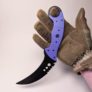Klauwmes Ultraviolet Counter-Strike 2 CS:GO | Levensgroot | 3D-geprint | Replica spelrekwisieten | Cosplay | Fidget-speeltje | Trainer