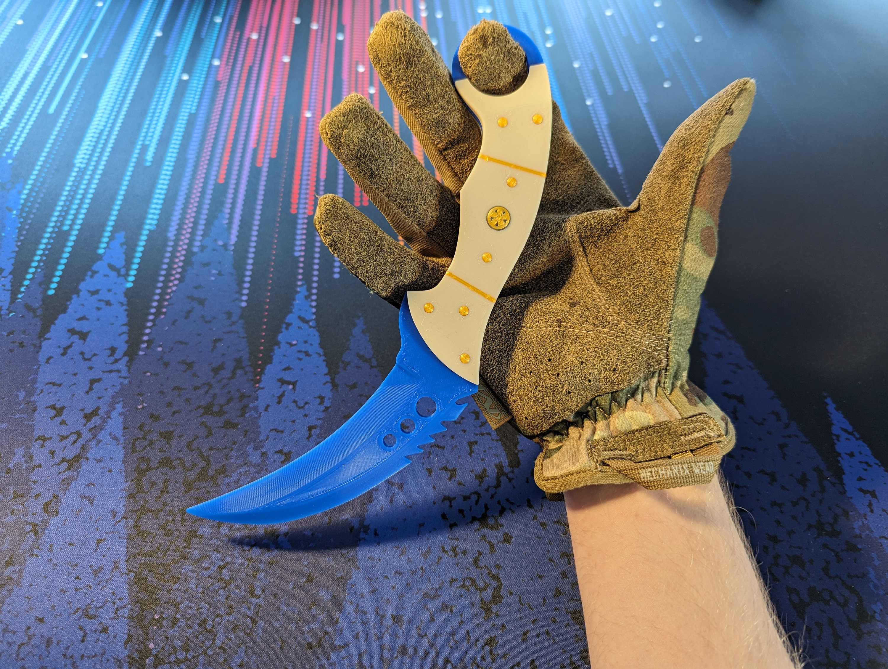 Talon Knife Doppler Sapphire Counter-strike 2 CS:GO Life Size 3D ...