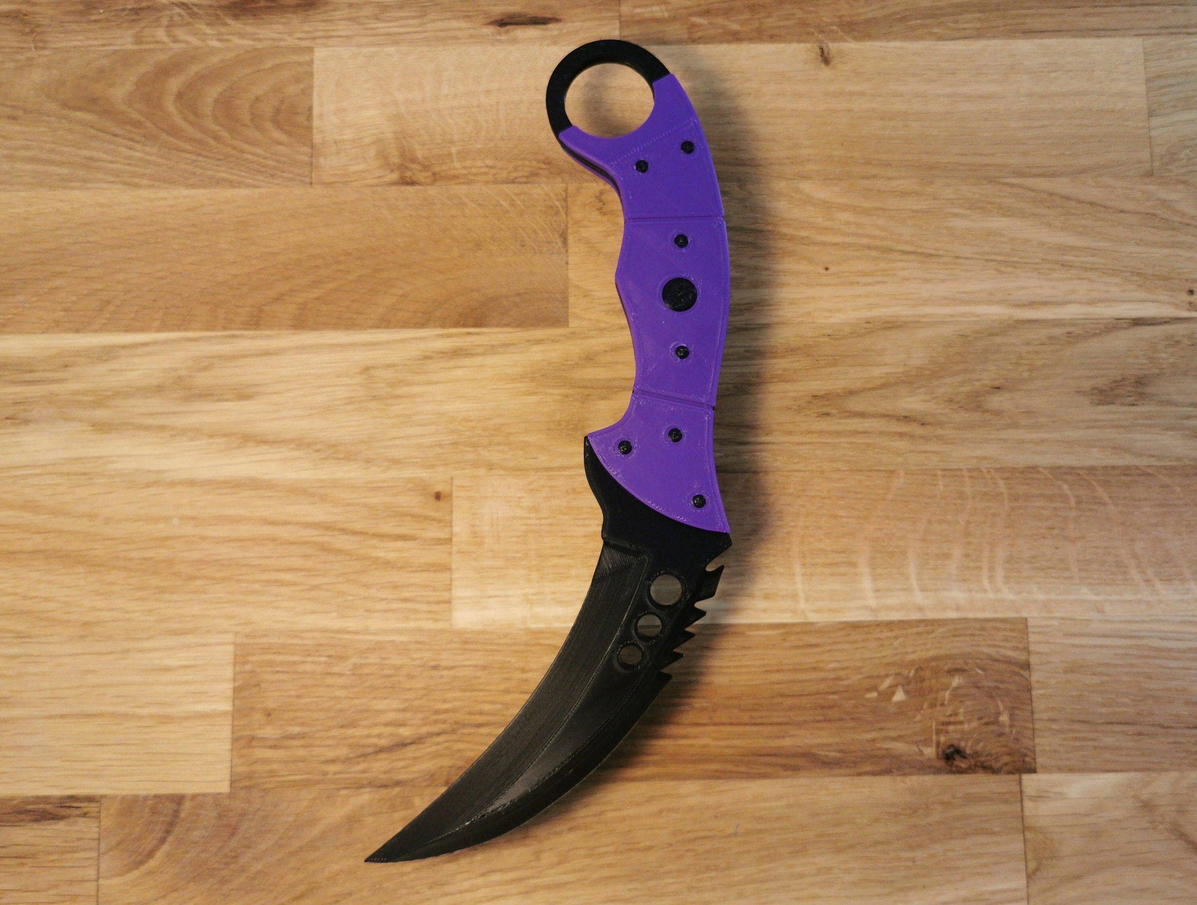 Talon Knife Ultraviolet Counterstrike 2 CSGO Life Size 3D Printed