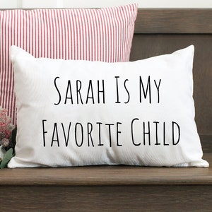 Regalo de Navidad, Regalo divertido para el día de la madre, Regalo divertido para mamá, Almohada para el niño favorito, Regalo de Navidad, Regalo divertido para el día del padre, Almohada divertida para papá