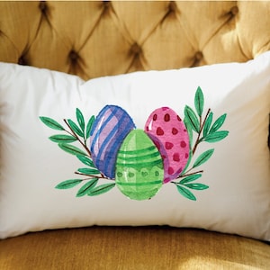 Easter Pillow, Easter Decor, Easter Decorations, Easter Egg Pillow, Spring Pillow Cover, Spring Decor, Easter Gift Pillow, Farmhouse Pillow