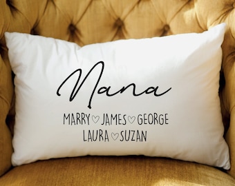 Mother's Day Gift, Custom Pillow, Personalized Pillow, Grandma Gift, Grandparent Pillow, Nana Gift, Grandkids Pillow, Grandchildren Pillow
