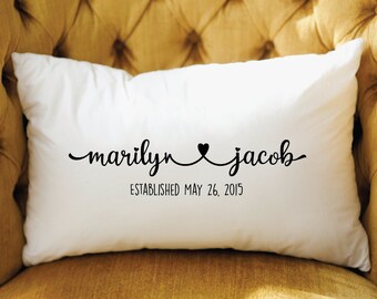personalized pillows etsy