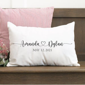 Mothers Day Gift, Personalized Wedding Gifts, Wedding Pillow Cover, Gift For Couples, Couple Pillow, Couples Name Gift, Engagement Gift