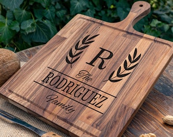 Personalized Cutting Board, Cutting Board, Charcuterie Board, Wedding Gift, Engagement Gift For Couple, Family Cutting Board, Newlywed Gift