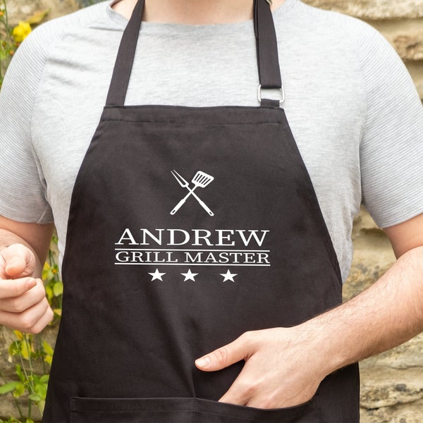 Weihnachtsgeschenk, personalisierte Schürze für Männer, individuelle Schürze Männer, individuelle Grillschürze, Grillschürze, personalisierte Schürze, Kochschürze, Herrenschürze