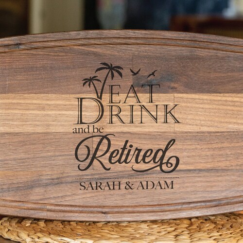 Personalized Cutting Board Retirement Gift Corporate Gift Etsy
