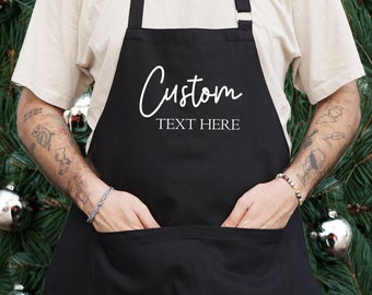 Mothers Day Gift, Custom Apron, Personalized Apron, Custom Kitchen Apron, Kitchen Apron, Custom Logo Apron, Apron For Women, Apron For Men