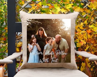 Custom Pillow With Photo, Custom Photo Pillow, Photo Pillowcase, Custom Pillow, Personalized Pillow, Custom Pillow Cover, Photo Gifts