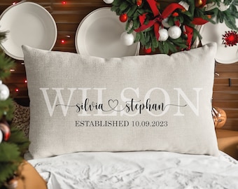 Custom Wedding Gift, Engagement Gift For Couple, Couple Pillow, Gift For Couple, Bridal Shower Gift, Personalized Pillow, Custom Pillowcase