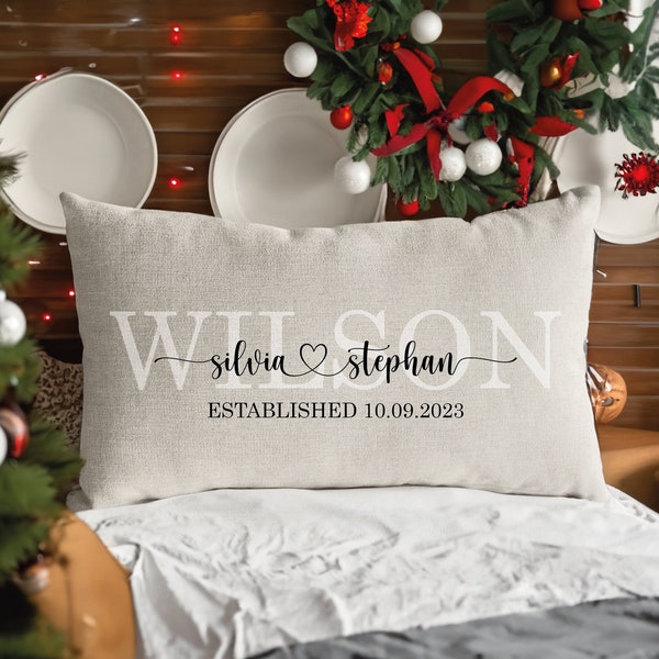 Custom Wedding Gift, Engagement Gift For Couple, Couple Pillow, Gift For Couple, Bridal Shower Gift, Personalized Pillow, Custom Pillowcase