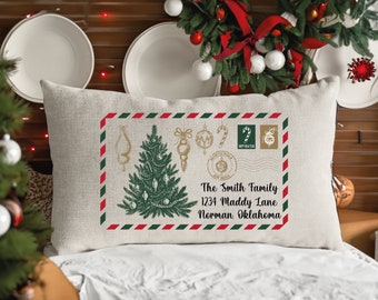 Cuscini natalizi, decorazioni natalizie, regalo per la famiglia, regalo per la famiglia, federa personalizzata, cuscino personalizzato, cuscino natalizio, regalo Noel