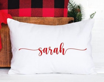 Personalized Pillow, Custom Pillows, Personalize Pillow, Custom Pillow Cover, Personalized Name Pillow, Name Pillow Cover, Christmas Gift