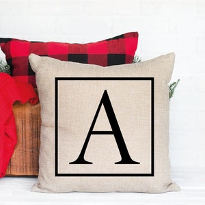 Monogram Pillow, Monogrammed Pillow, Letter Pillow, Initial Pillow Cover, Monogram Gift, Personalized Pillow, Custom Pillow Cover