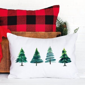 Christmas Tree Pillow Cover, Christmas Pillow Cover, Christmas Pillows, Christmas Decor, Christmas Decoration, Pine Tree Pillow