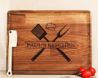 Personalized Cutting Board, Custom Cutting Board, Charcuterie Boards, Grilling Gift, Grilling Tools, Cutting Board Name, Anniversary Gift