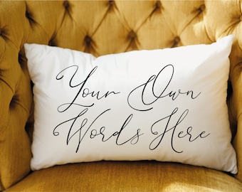 Cuscino personalizzato, cuscino personalizzato, cuscino personalizzato, cuscino lombare personalizzato, cuscino per la cameretta personalizzato, cuscino con citazione personalizzata